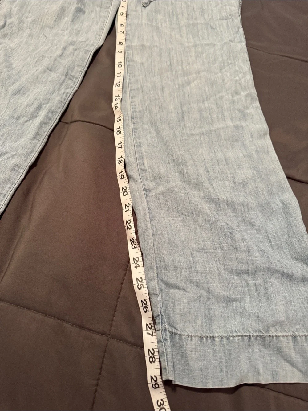Level 99 Light Blue Elastic Waist Pull-On Pants - Picture 5 of 7